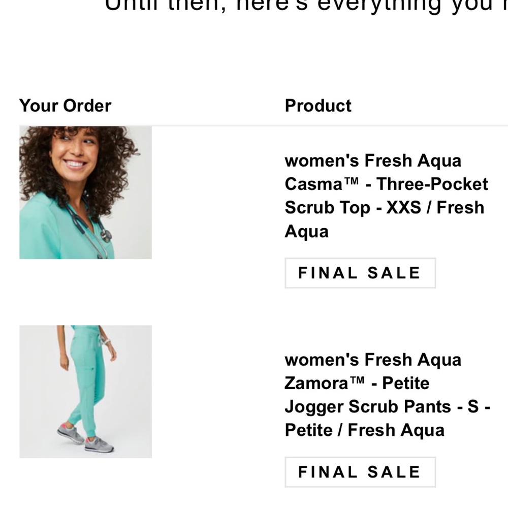 Figs scrubs set